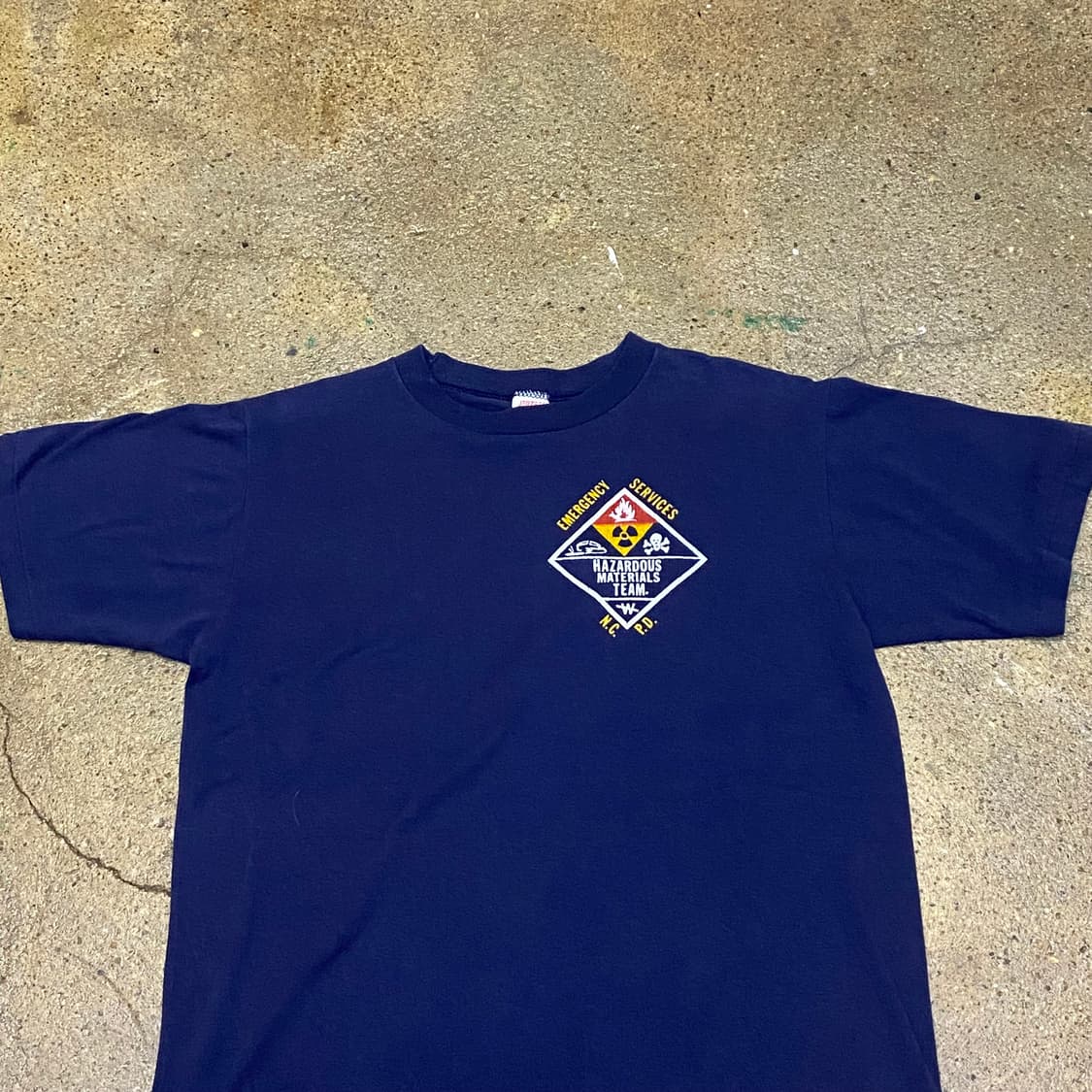 레어) 00s 미국 빈티지 싱글스티치 이멀젼시 프린팅 반팔티 상품이미지2