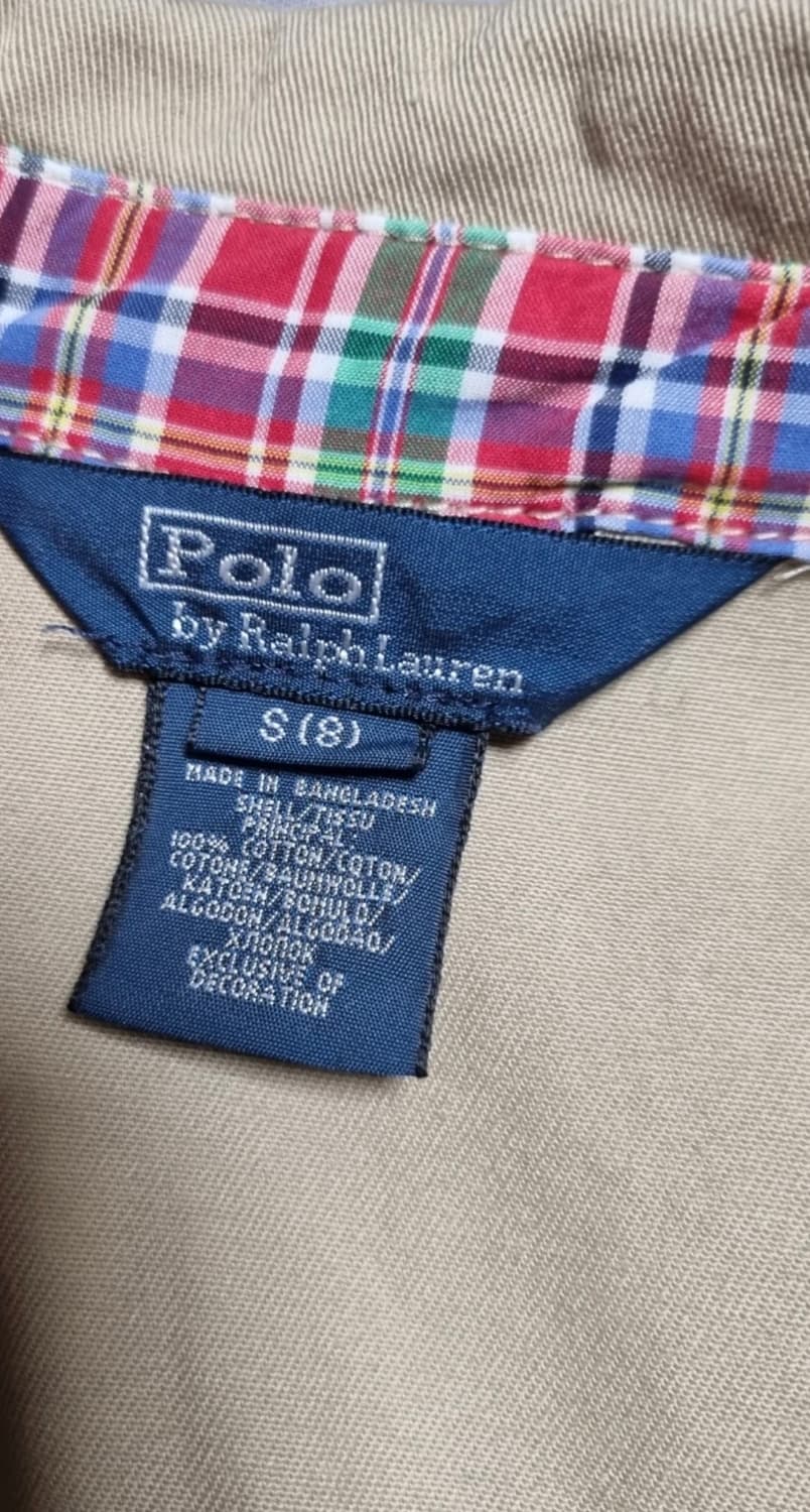 정품 폴로랄프로렌 베이지 체크 레이어드 자켓 상품이미지2