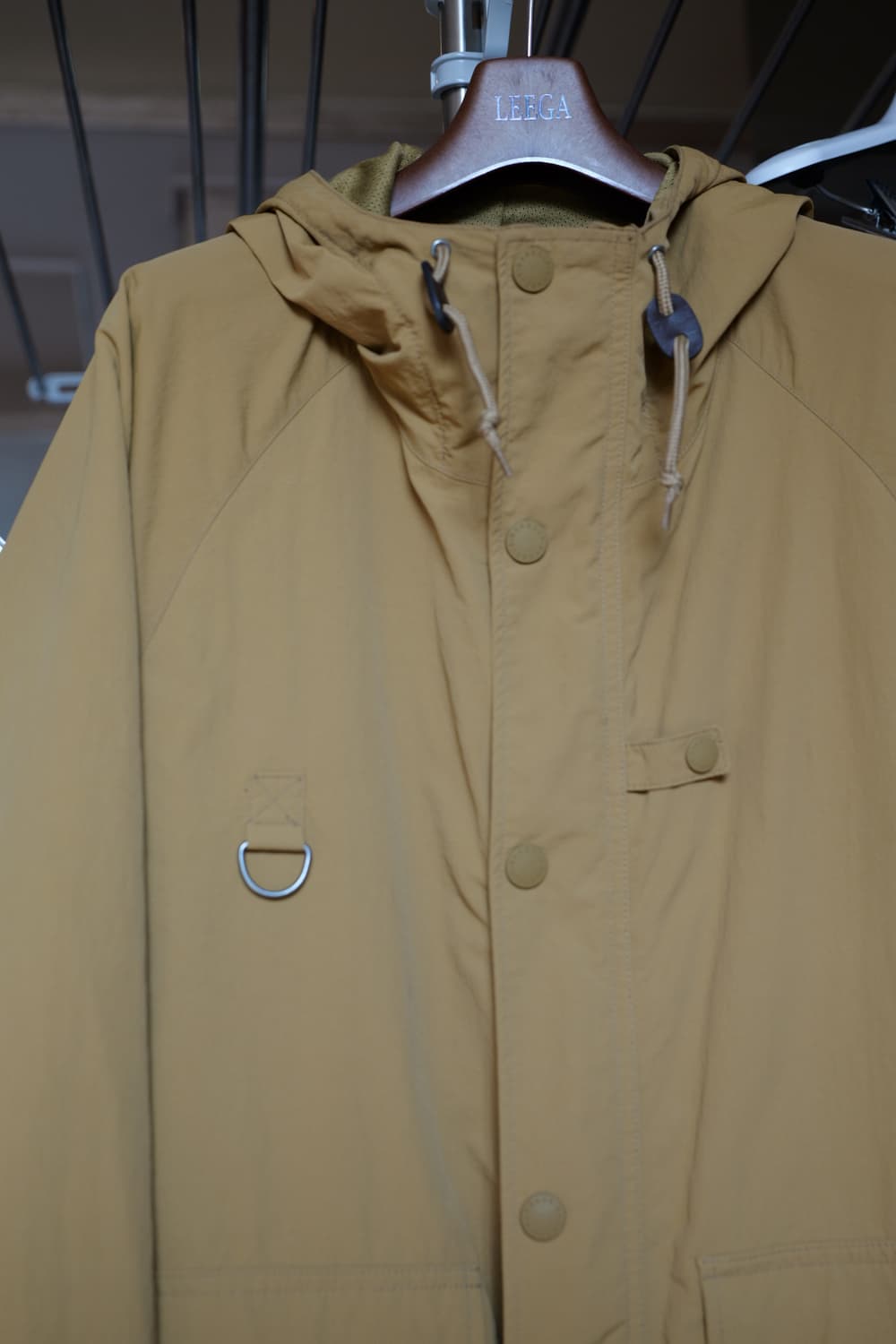 바버 논왁스 옐로우 카키 후드 자켓 L 상품이미지3