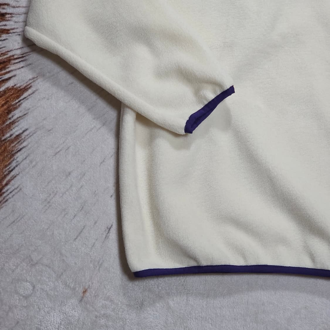 빈티지 신칠라 스타일 스냅 후리스 상품이미지6