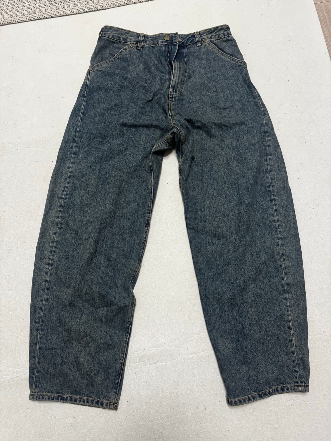 해칭룸 와이드 커브진 3사이즈 상품이미지2