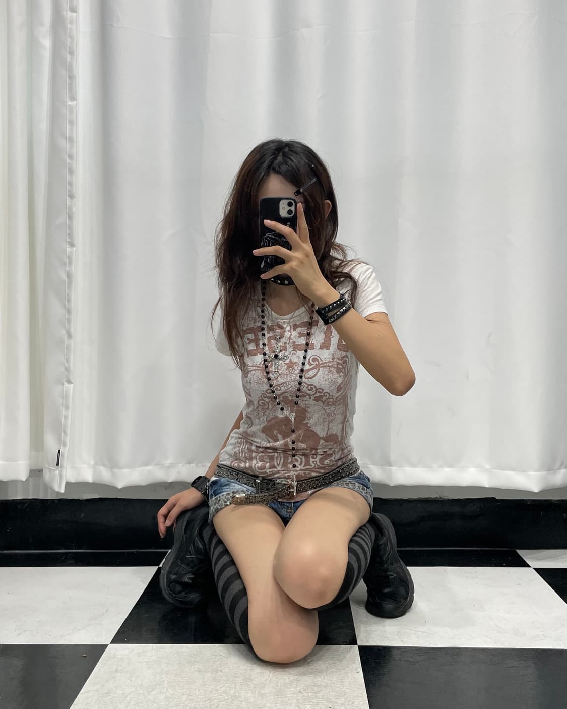 🎸DIESEL 화이트 프린팅 티샤츠🎸 상품이미지1