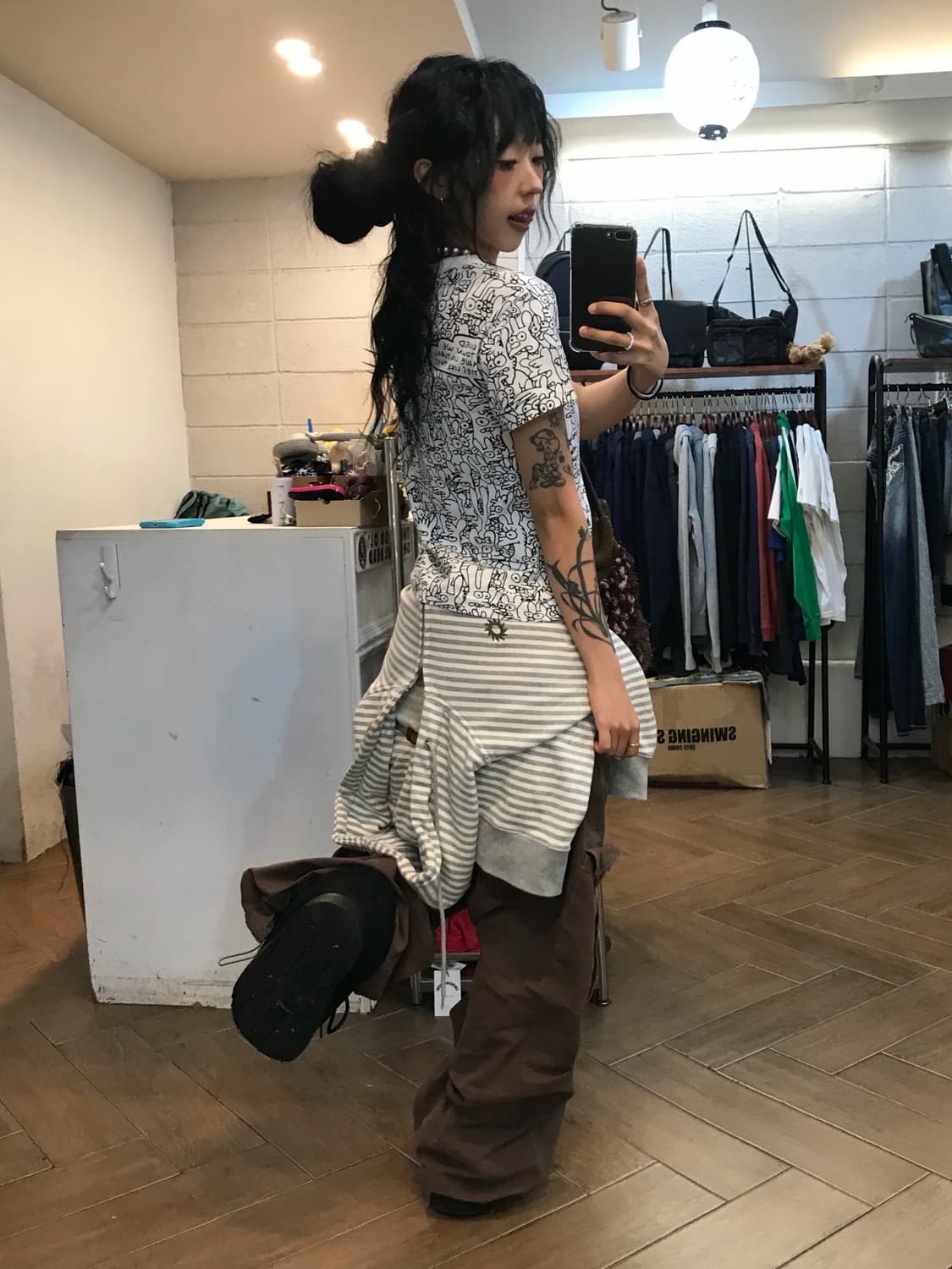 꼼데가르송 X 맷 그레이닝 콜라보 반팔 티셔츠 ( 레어!! )  상품이미지7