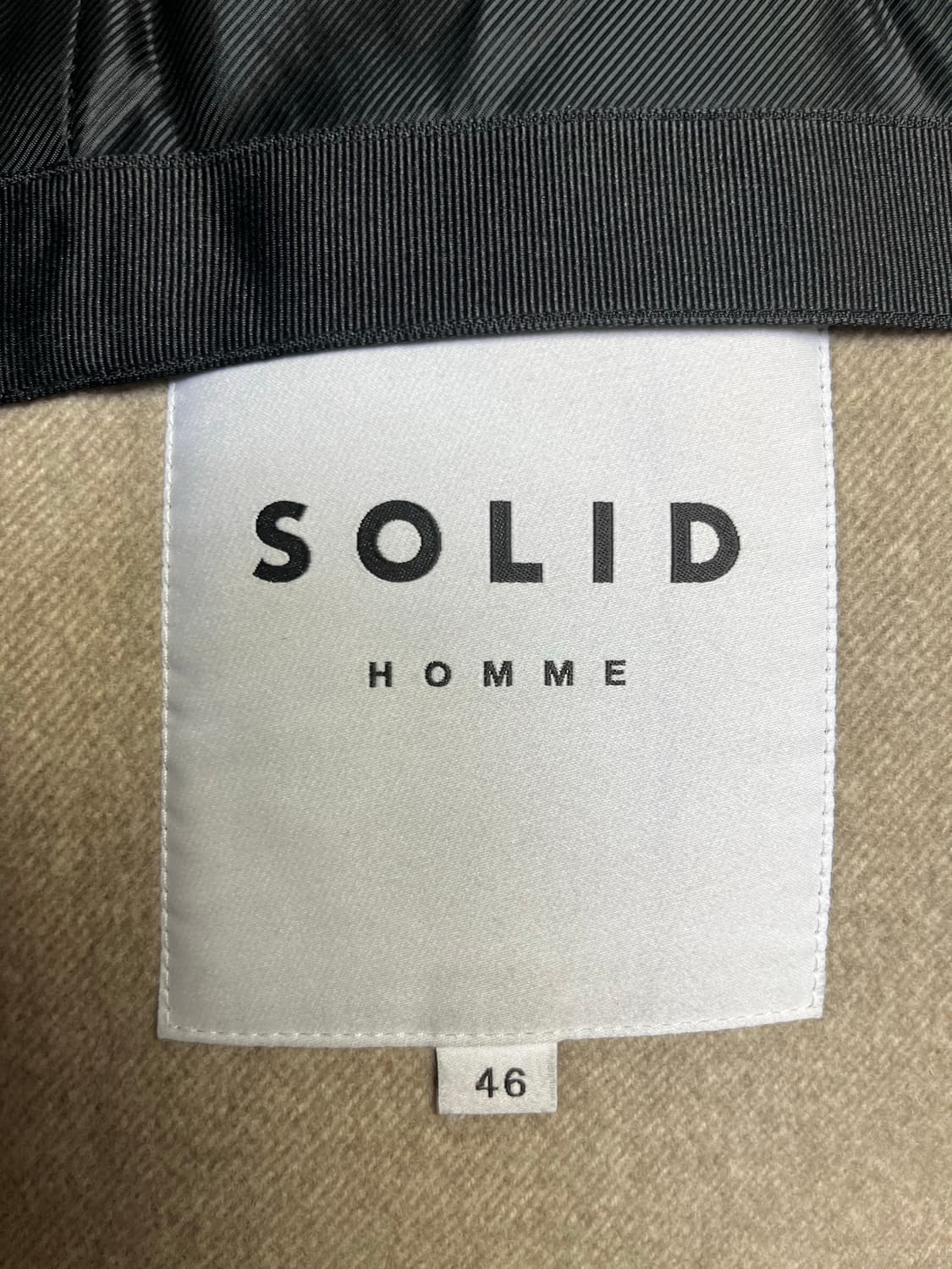 솔리드옴므 21fw 트윌 베이지 코트 46사이즈 상품이미지6