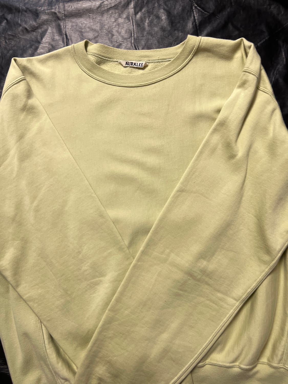 Auralee Light Green Fleece-lined Shirt 4 상품이미지2