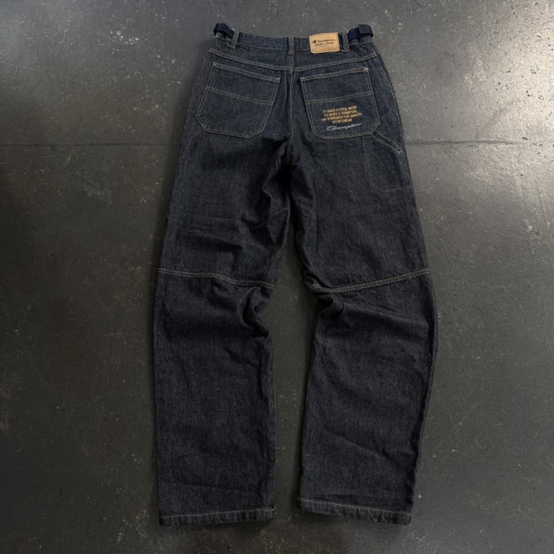 32 챔피언 올드스쿨 더블니 데님팬츠  상품이미지6