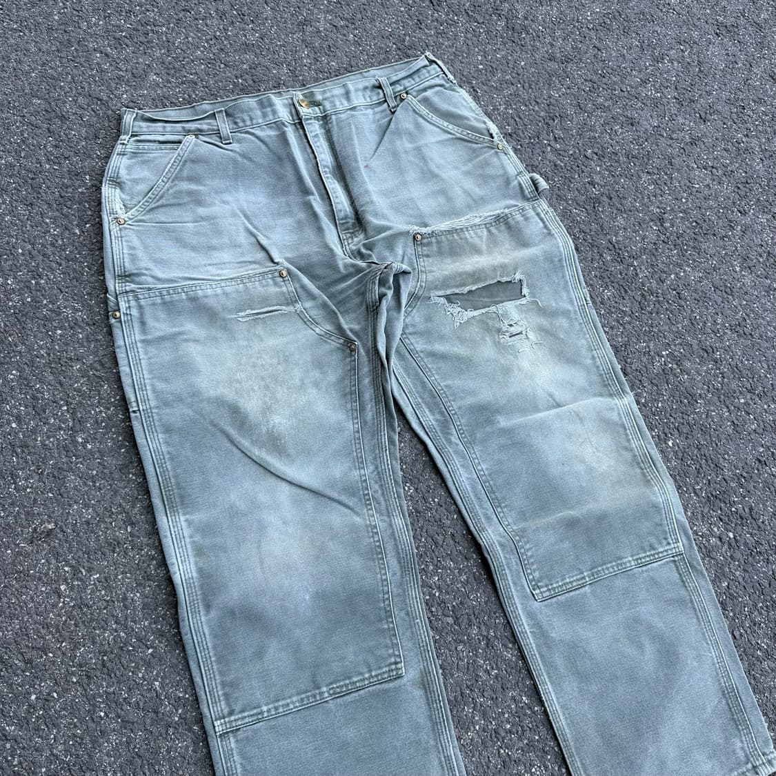 OG 칼하트 B01 MOS 더블니 카펜터팬츠 상품이미지5