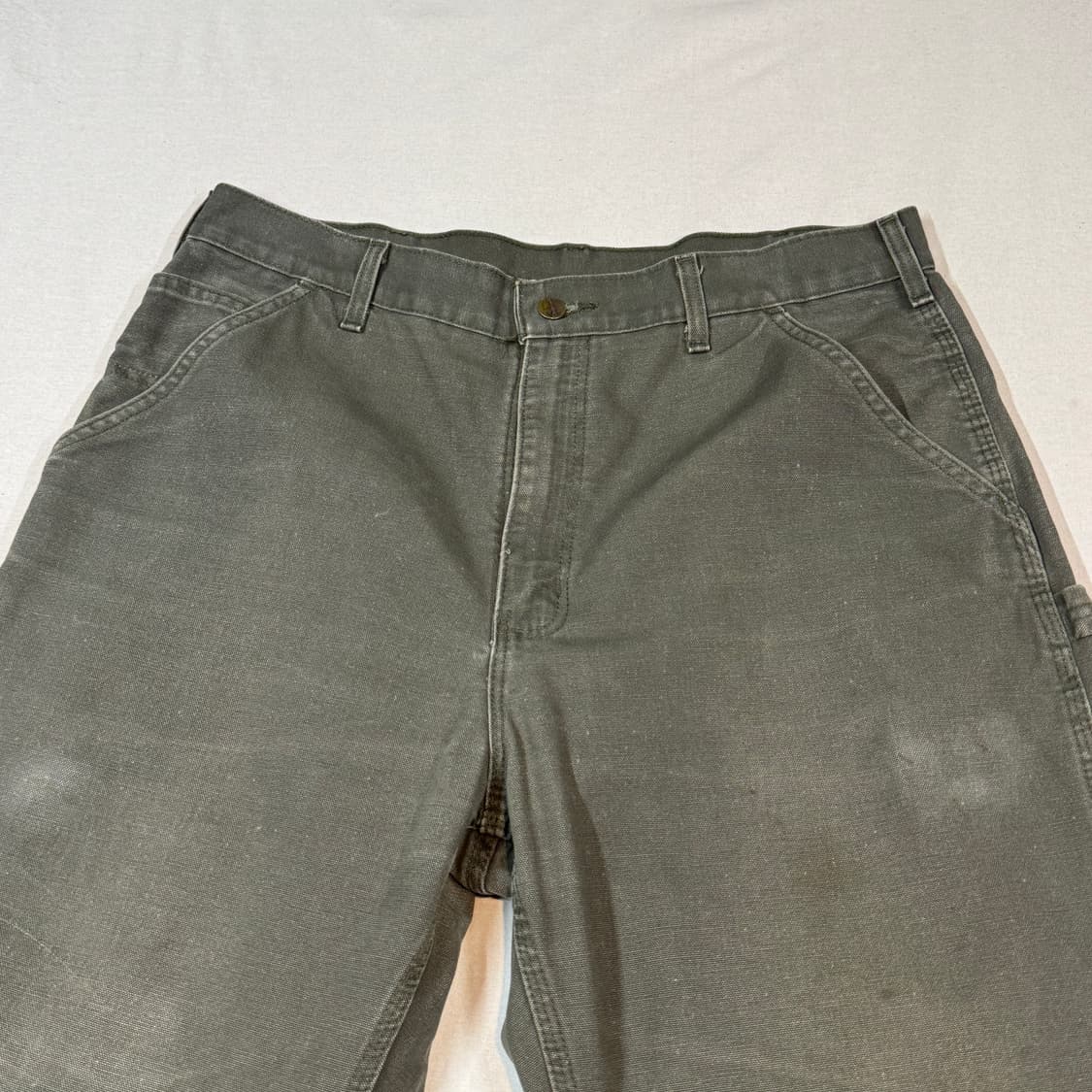 36inch) 칼하트 카펜터 워크팬츠 모스그린 덕 캔버스 상품이미지5