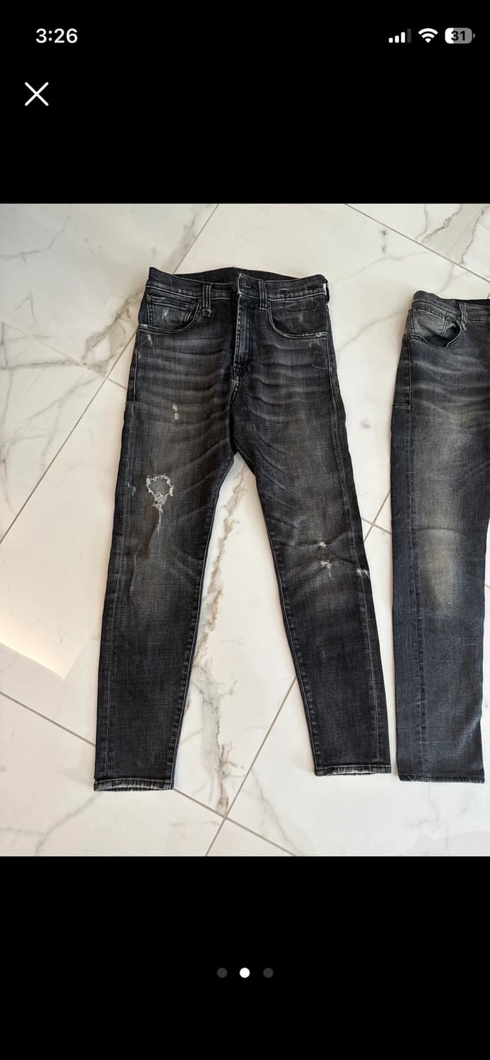 R13 알써틴 드랍 데님 진 상품이미지1