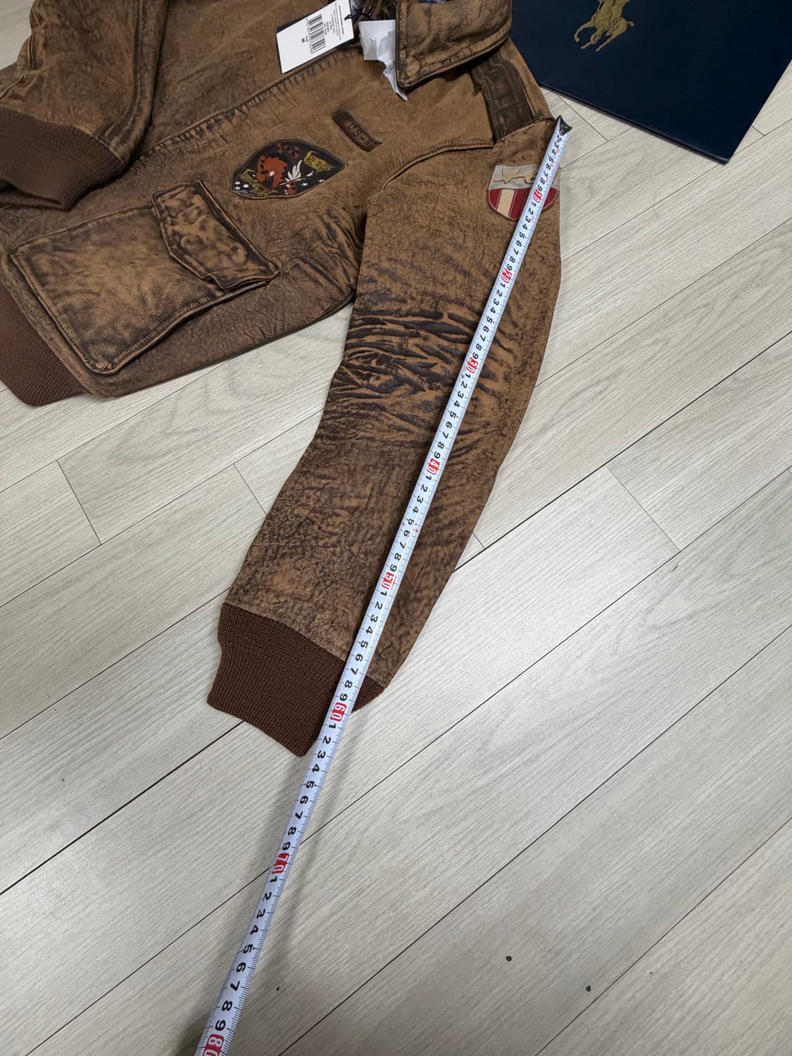 폴로 랄프로렌 a-2 플라잉 타이거 가죽 자켓 M 새상품 상품이미지3