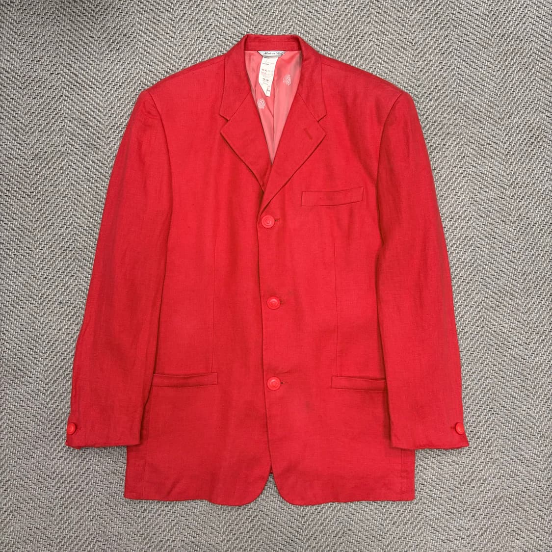 지아니 베르사체 레드 린넨 셋업 v1005 상품이미지1