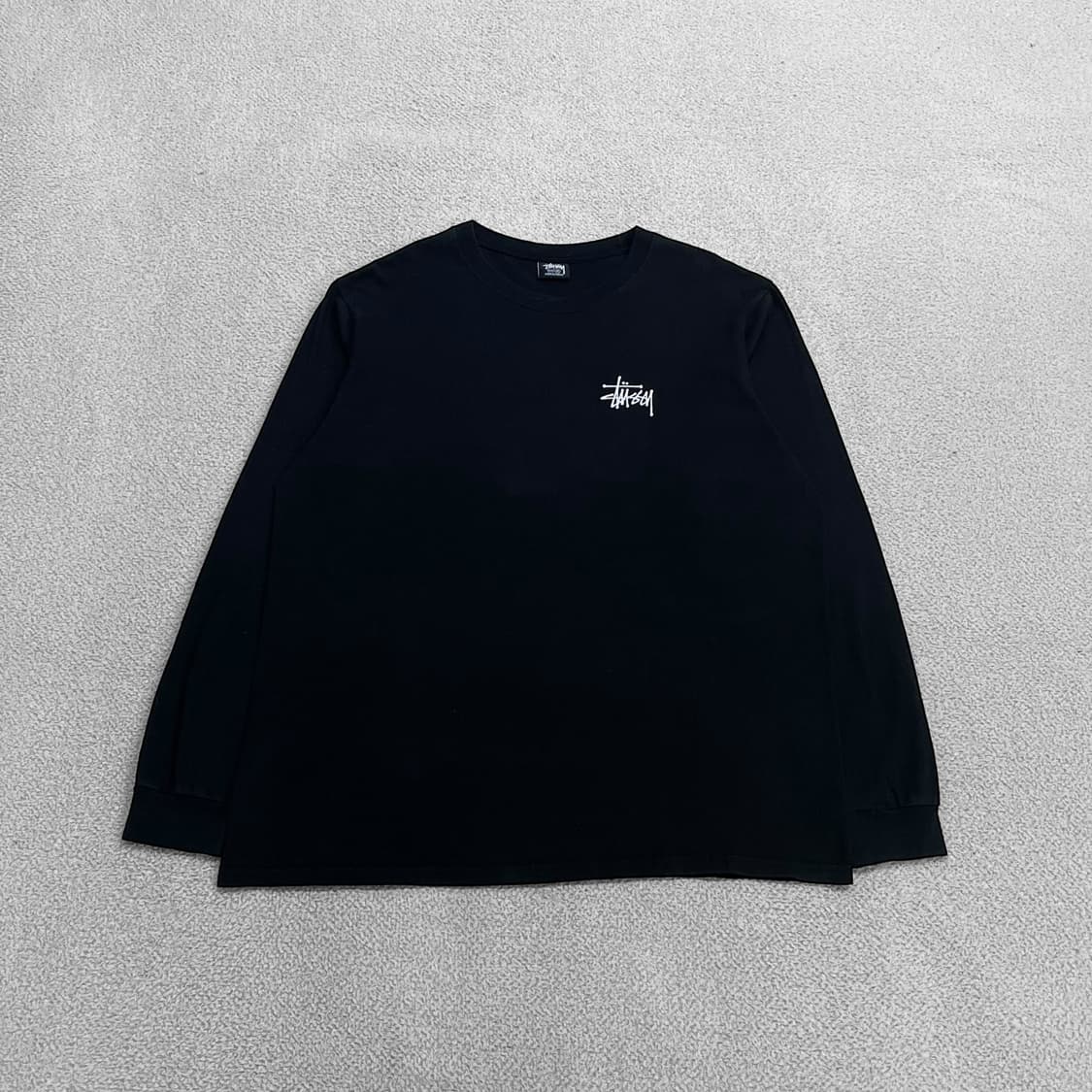 스투시 Stussy 베이직 로고 롱슬리브 블랙 상품이미지1