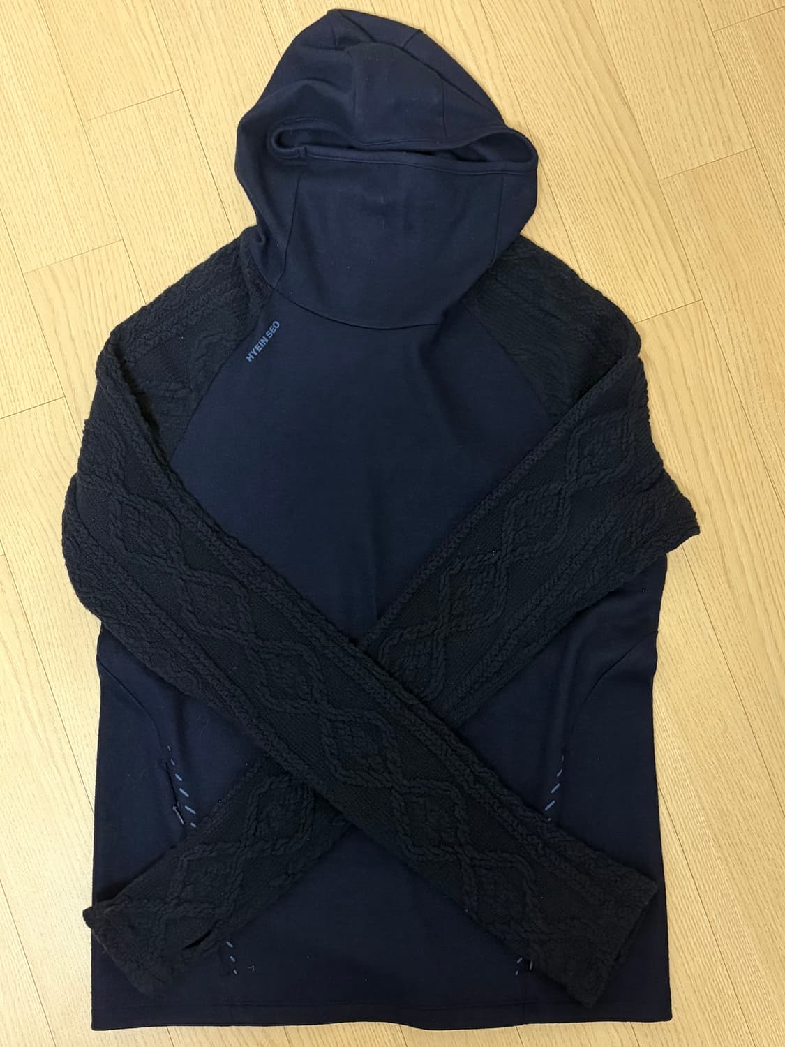 혜인서 테크울 후디 w/글러브 네이비 3 상품이미지2