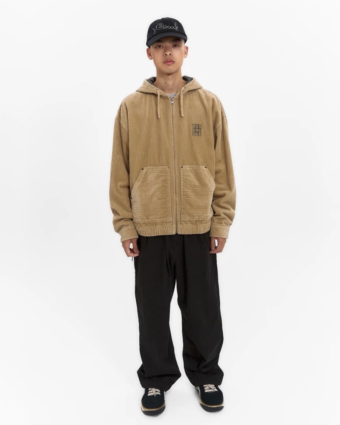 예스아이씨 코듀로이 후드 집업 상품이미지2