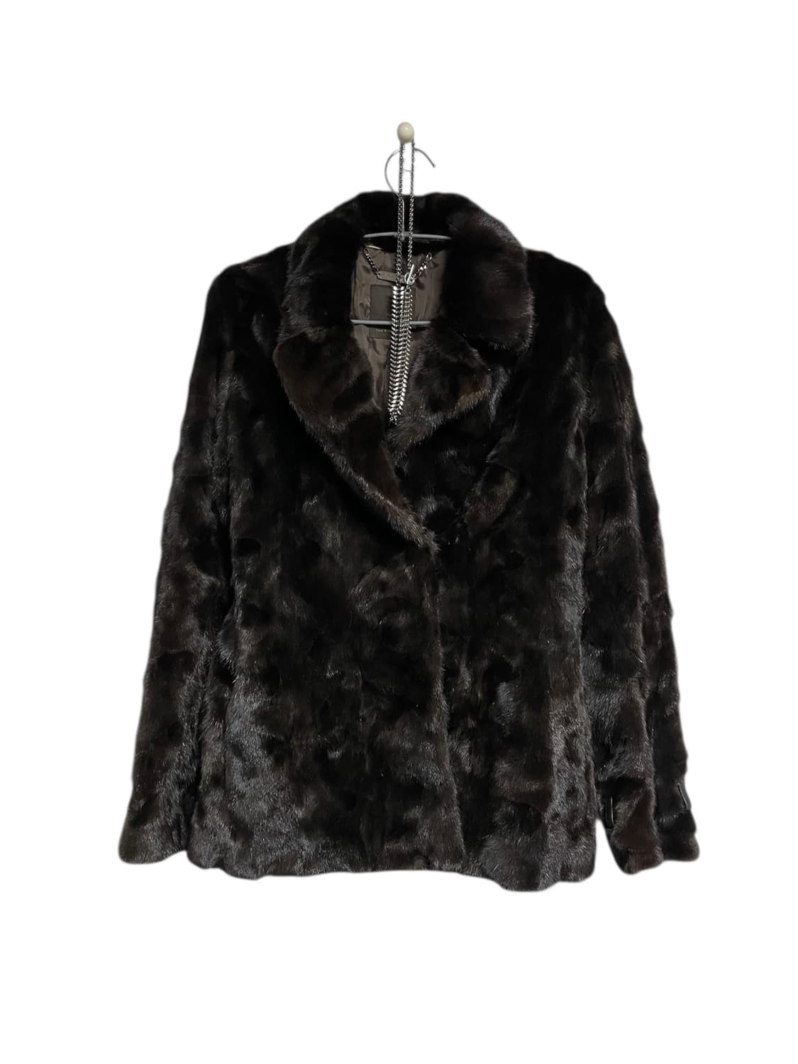 Mink fur jacket 밍크숏코트리얼퍼자켓오네갸루그런지히피핀터깔 상품이미지5