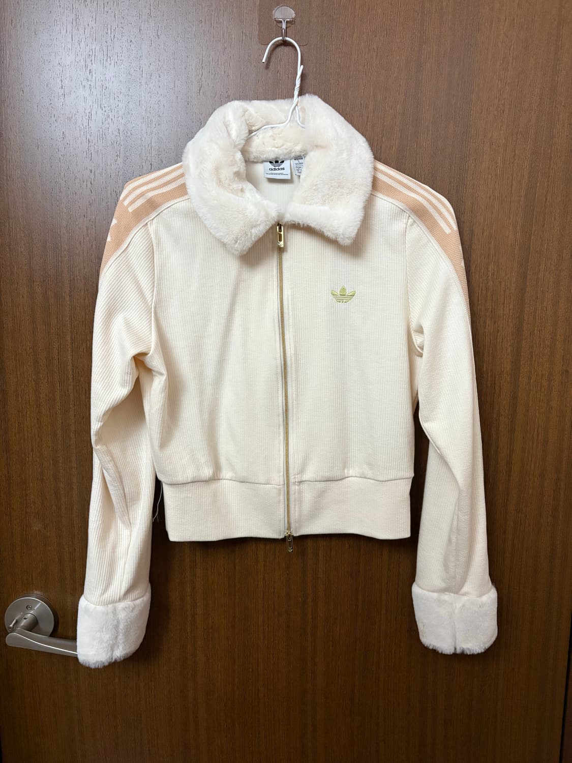 아디다스 시크 퍼자켓 s 아이보리 상품이미지2