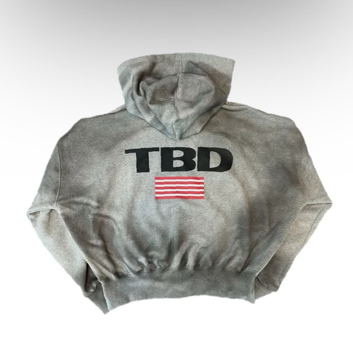 톰스벌스데이 TBD 월드로고 스프레이 후드집업 그레이 2 상품이미지2