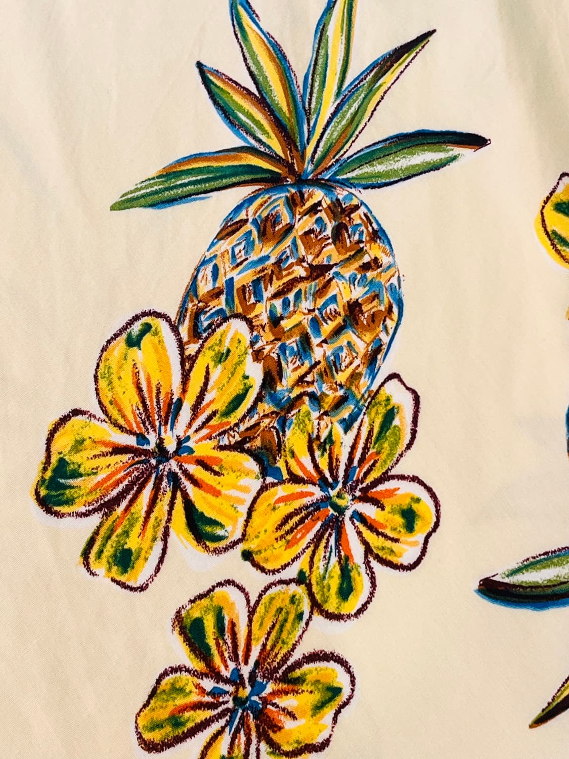 투 팜스 파인애플 패턴 레이온 원피스 (하와이산) 상품이미지6