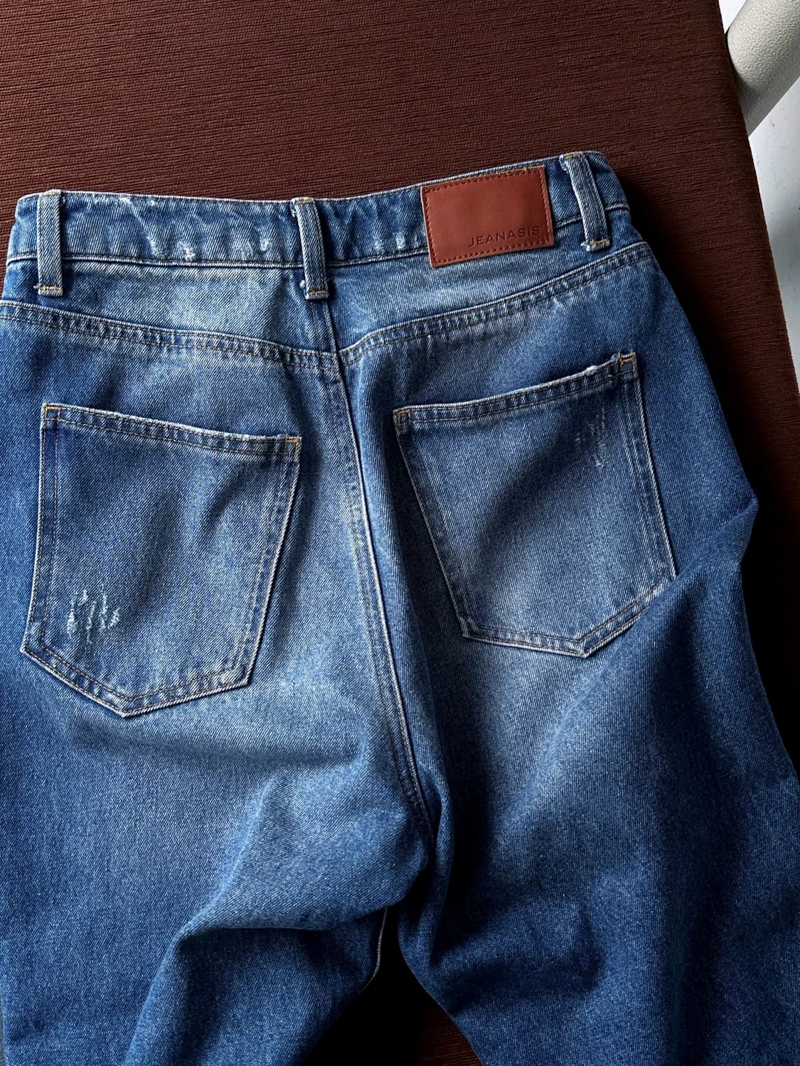 Rework design denim straight pants 상품이미지9