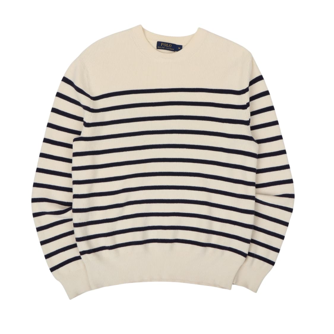 폴로 랄프로렌 크림 스트라이프 버튼 니트 상품이미지1