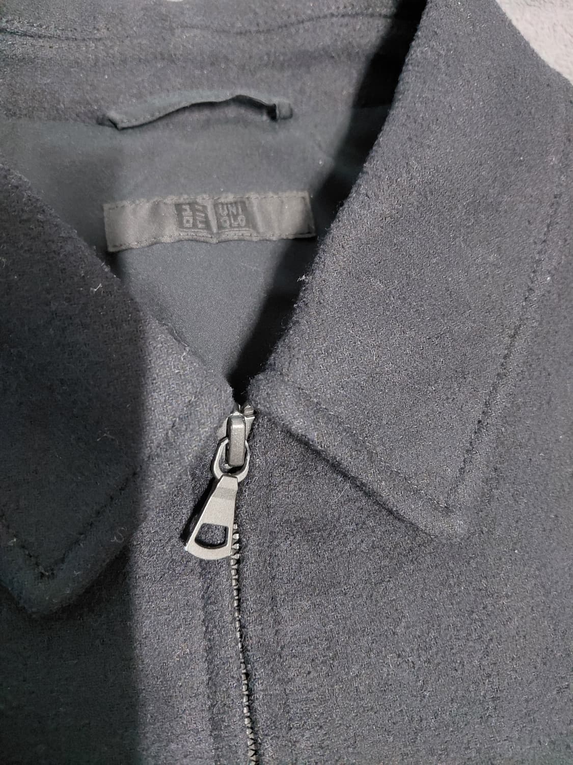 유니클로 싱글칼라쇼트블루종L 상품이미지4