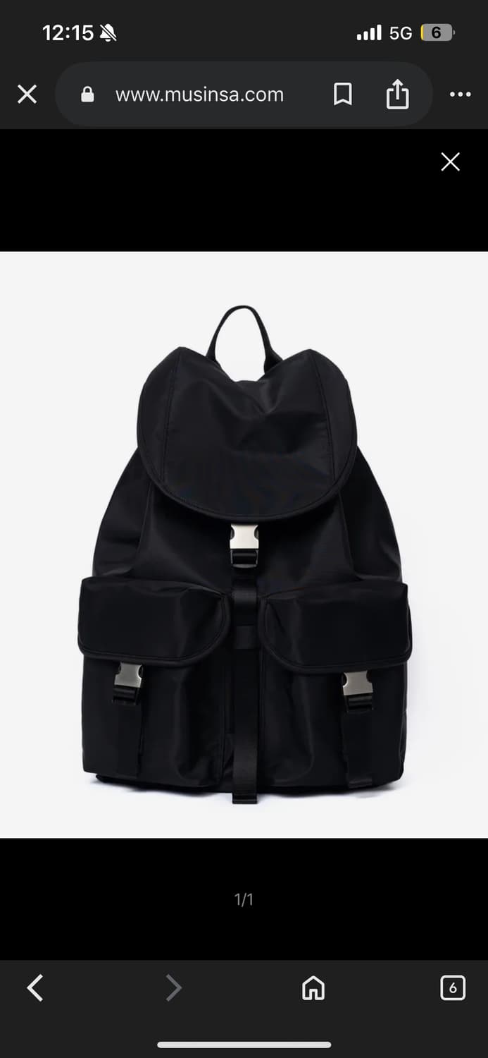 하아카이브 2포켓 나일론 카고 럭색 백팩 상품이미지1