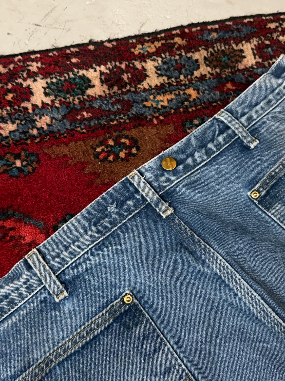 OG 칼하트 데님 더블니 칼하트 워크팬츠 썩블니 상품이미지10