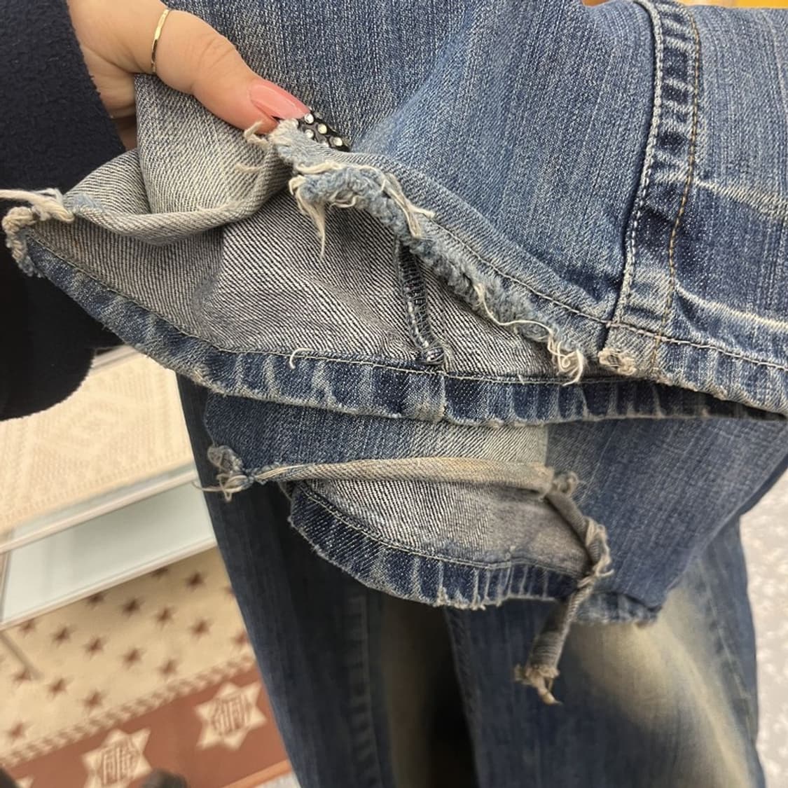 돌체앤가바나 레트로 와이드 부츠컷 데님팬츠 32인치 C10484 상품이미지7