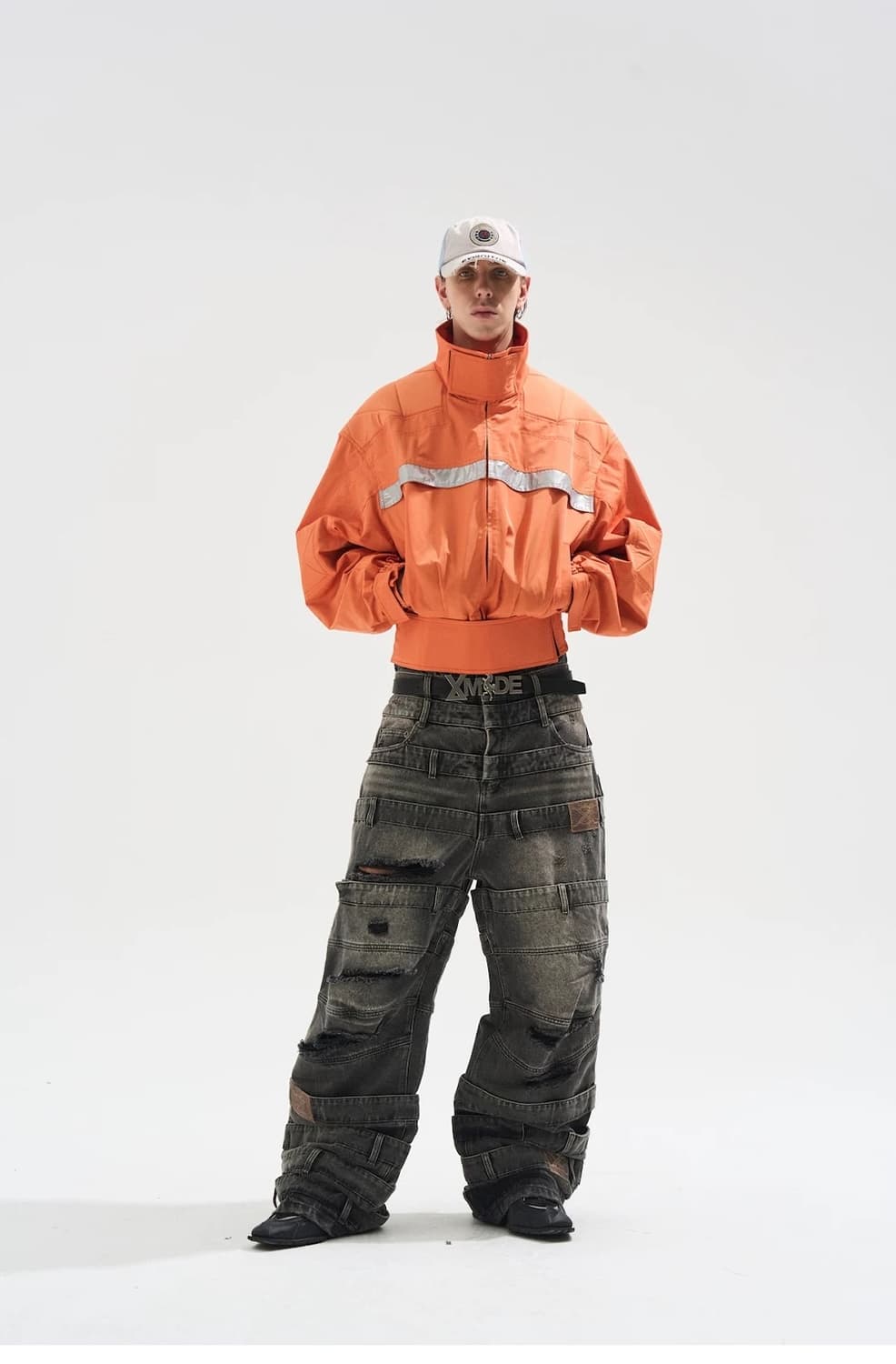 Washed Grey Baggy Jeans 상품이미지5