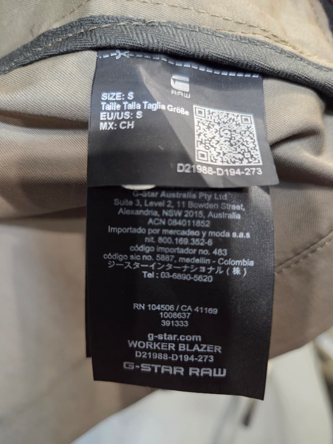 G-Star Raw 남성 블레이저 자켓 카키(S) 상품이미지6