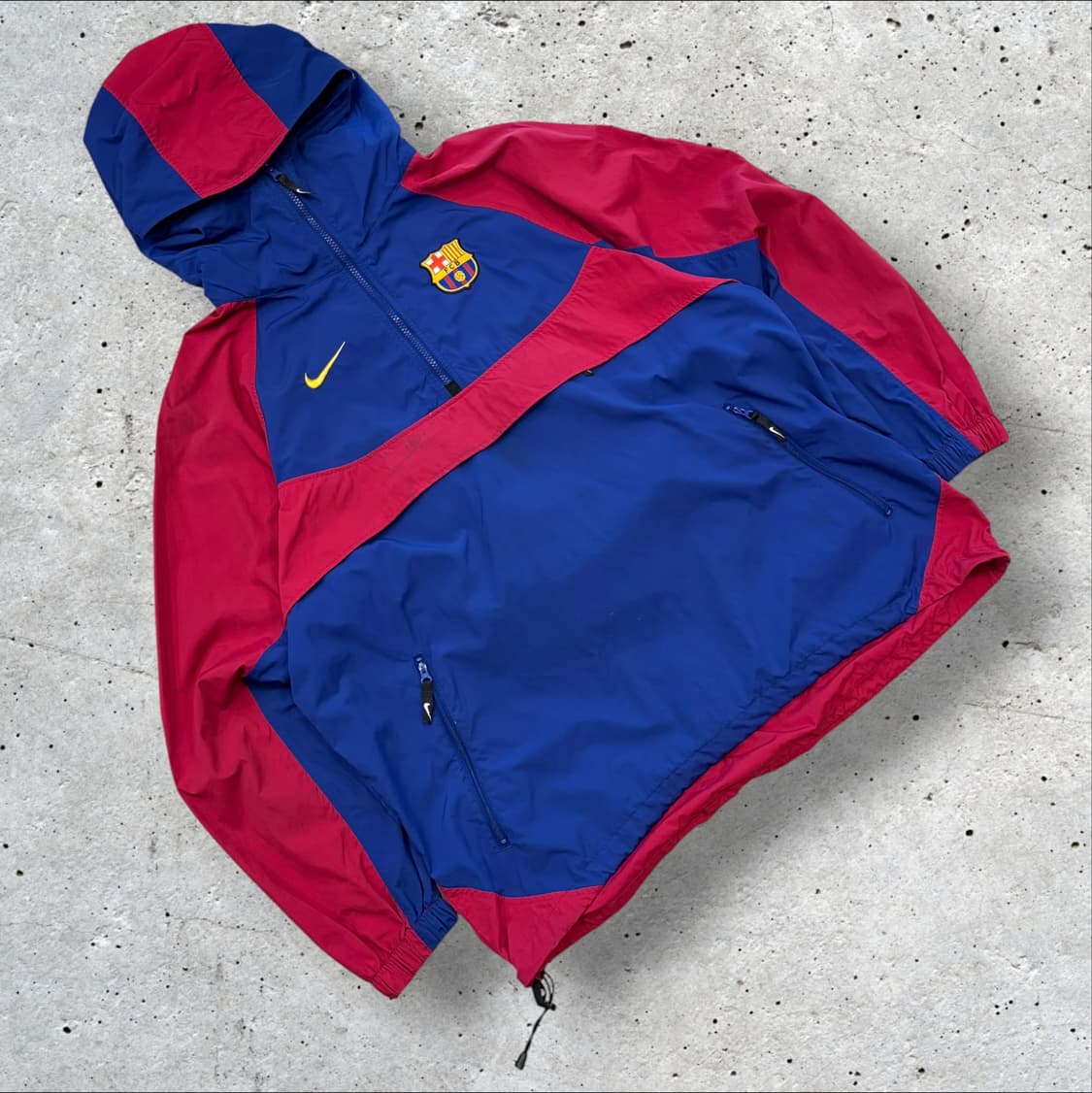 [L] 나이키 FC 바르셀로나 아노락 바람막이 블루/레드 D519 상품이미지1