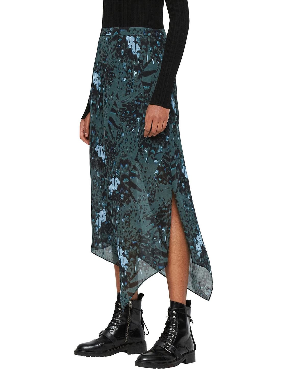 [uk4,us0,eu32] 올세인츠 쉬폰 비스코스 스커트 상품이미지1