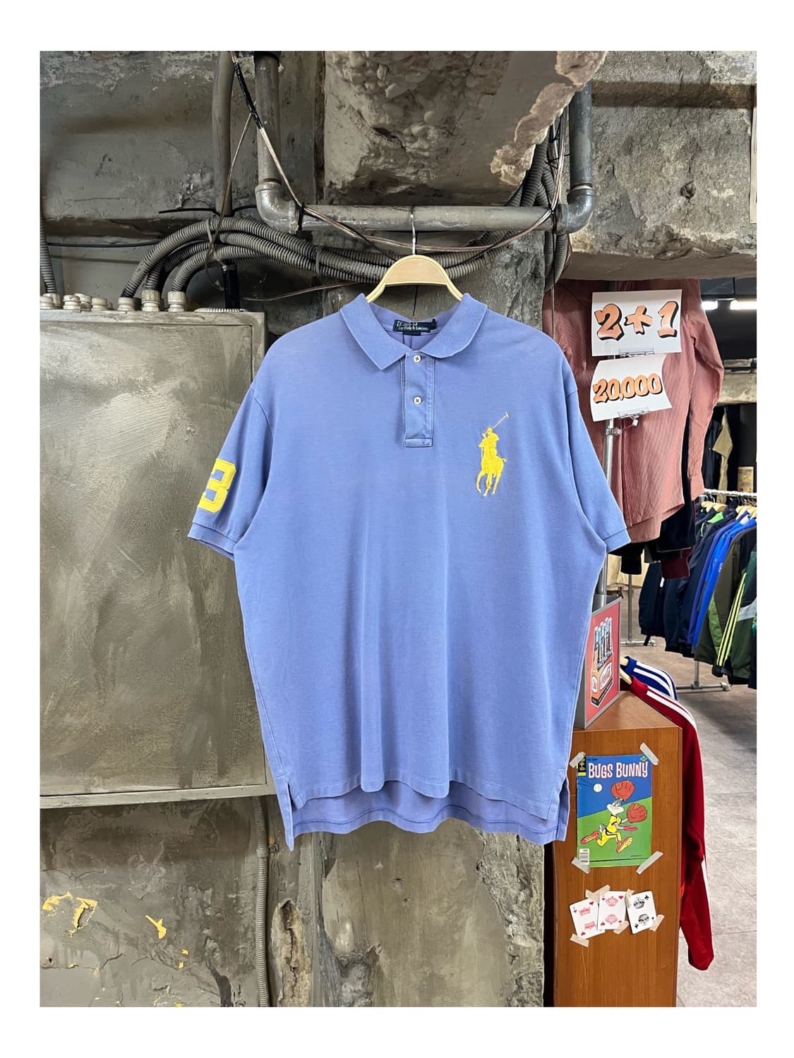 폴로 랄프로렌 빅포니 반팔 카라티 스카이블루 XL #csz3147 상품이미지1