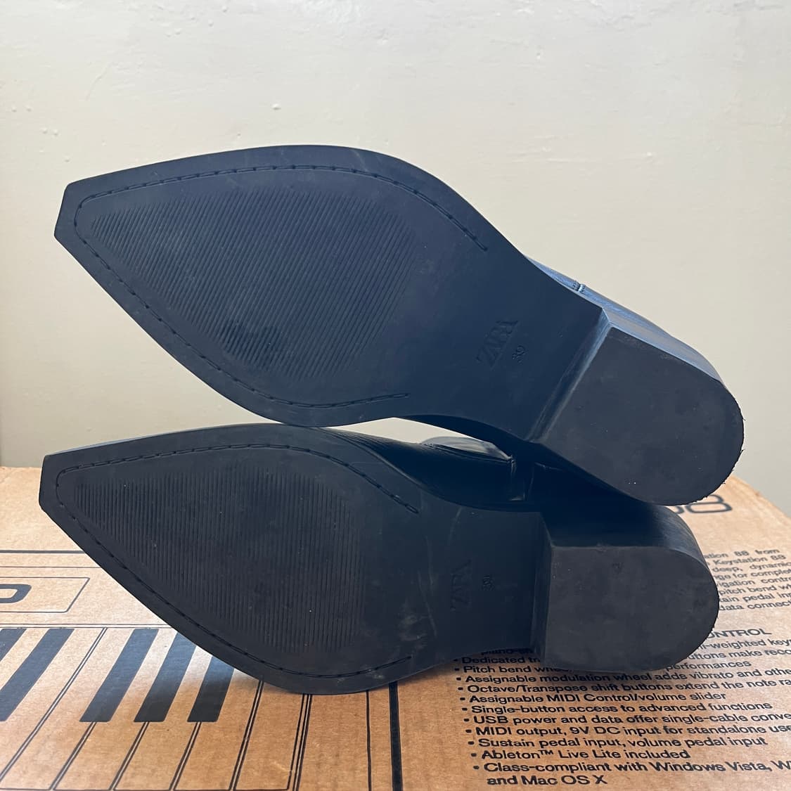 자라 소가죽 카우보이 부츠 255 상품이미지5