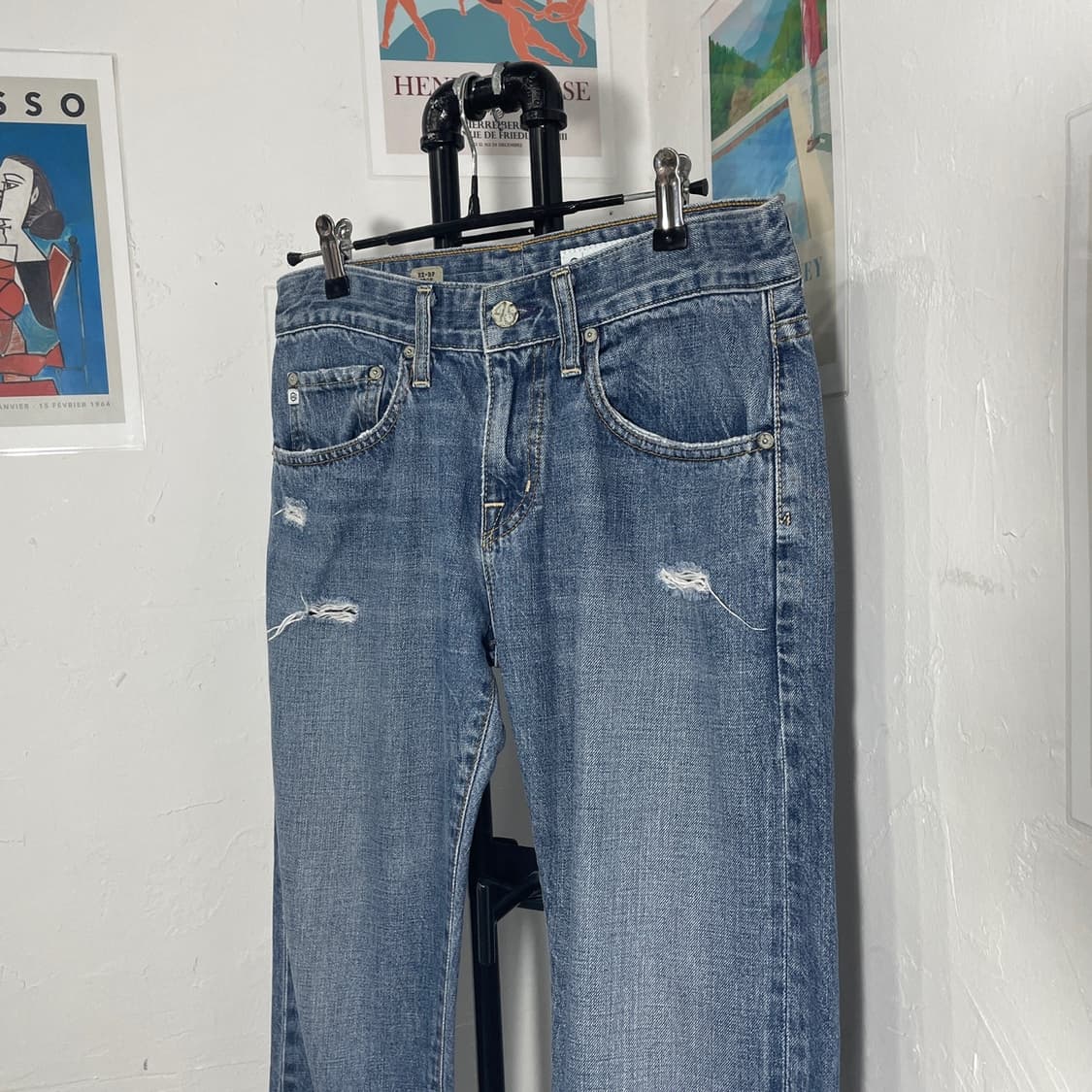 띠어리 데미지 워싱 데님팬츠 상품이미지3