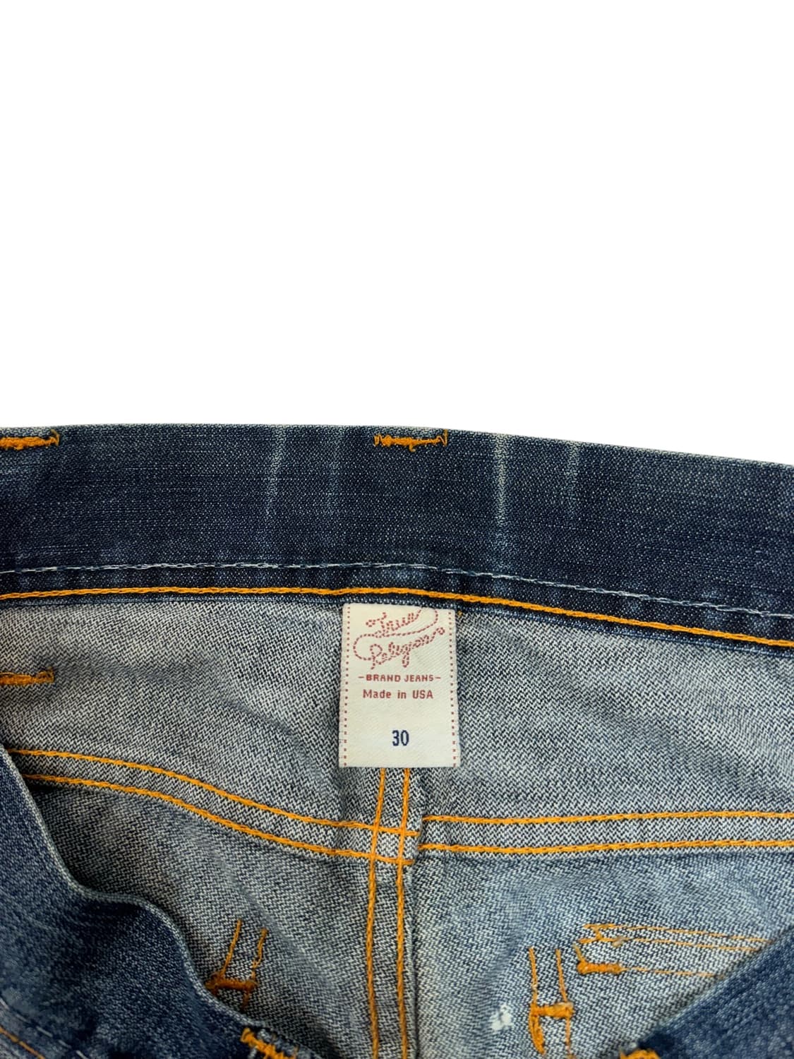 트루릴리전 데미지 워싱 부츠컷 데님 made in USA (34)  상품이미지7
