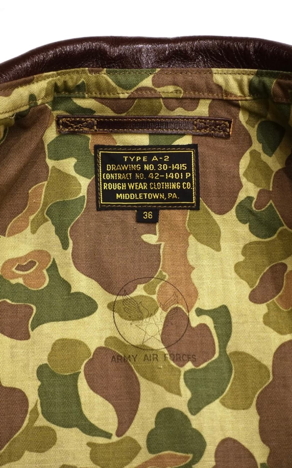 레인보우 컨트리 A-2 자켓 씰 브라운 / 토바코 브라운 오더 진행 상품이미지5