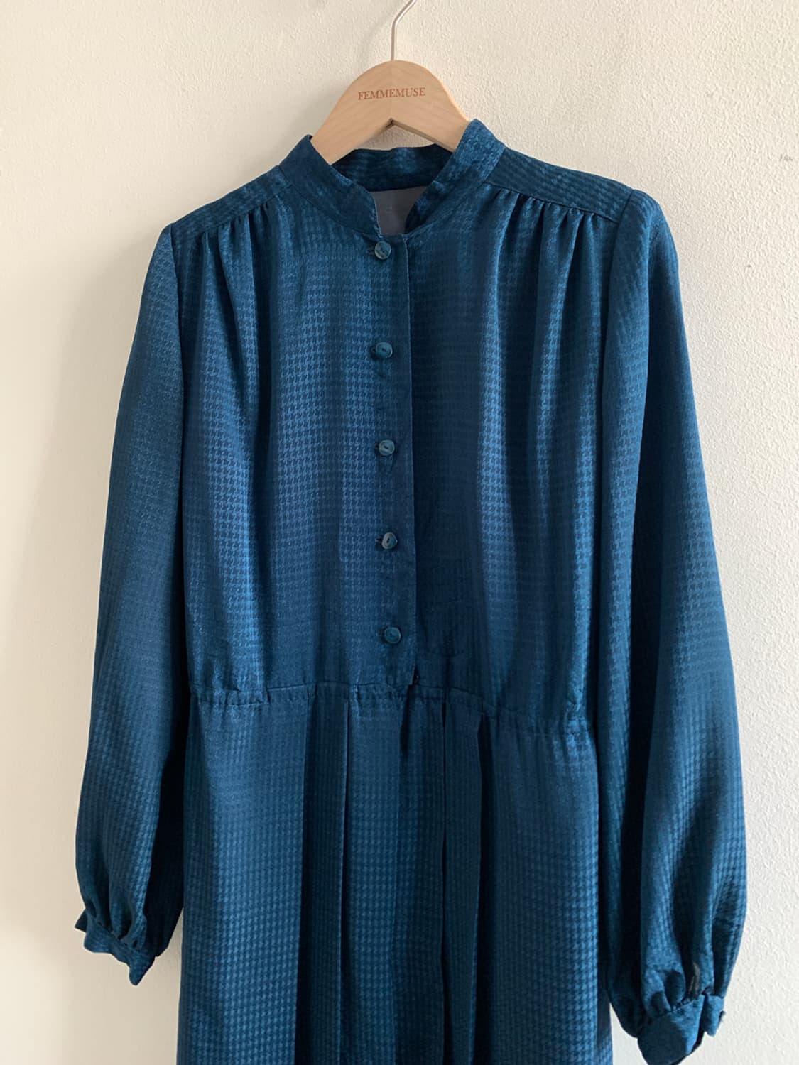 China collar belted dress 상품이미지3