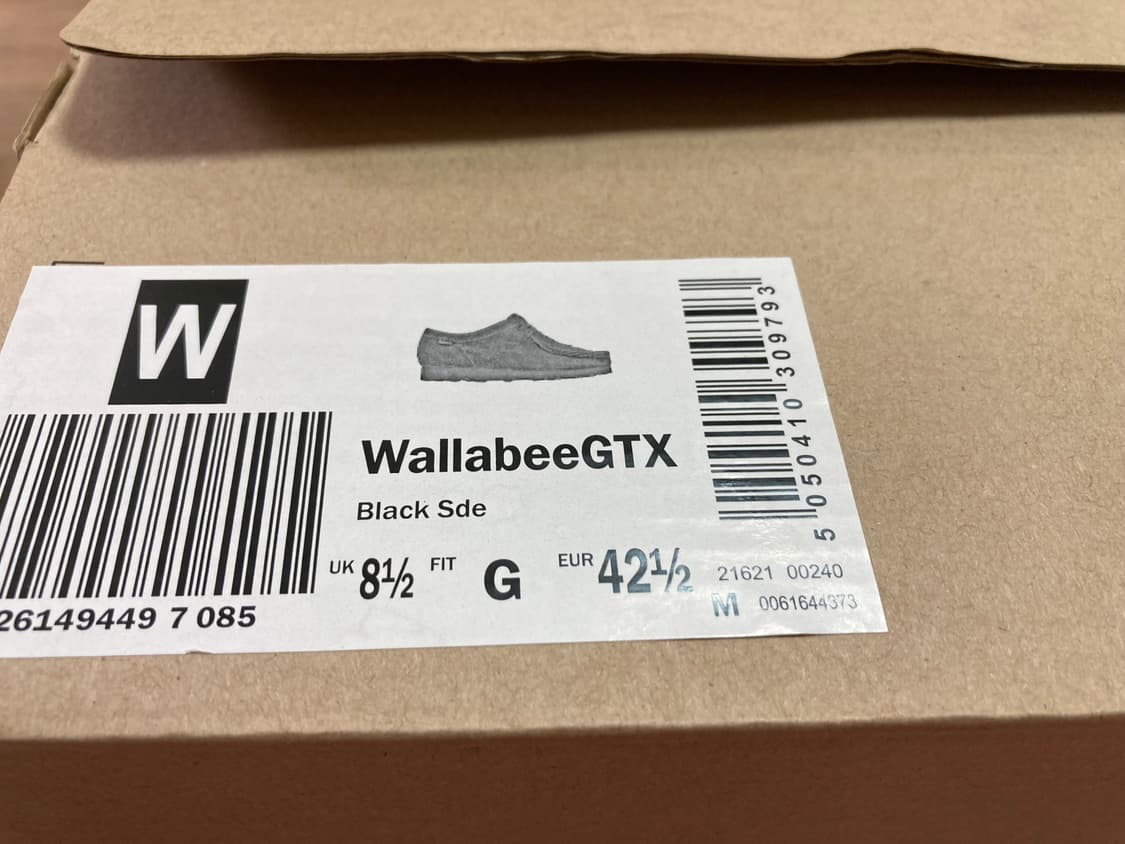 [UK8.5/270] 클락스 왈라비 GTX 고어텍스 / 블랙 스웨이드 상품이미지8