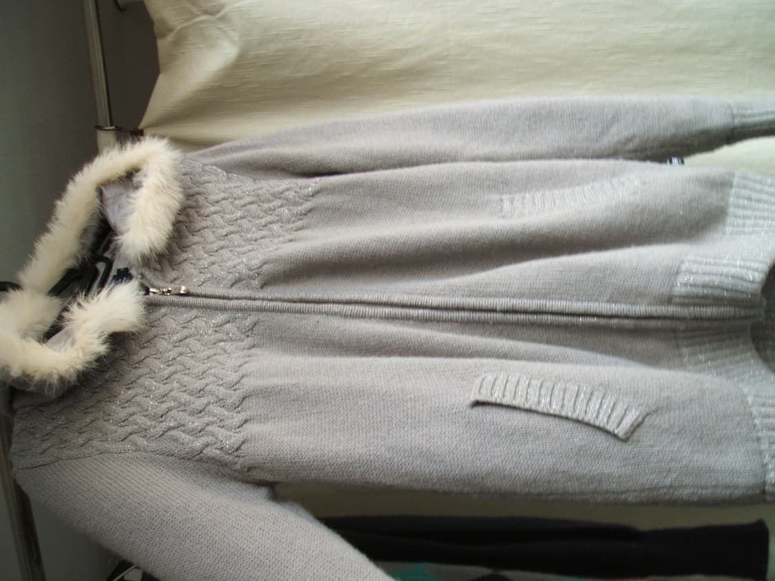 퍼 니트 집업 상품이미지1