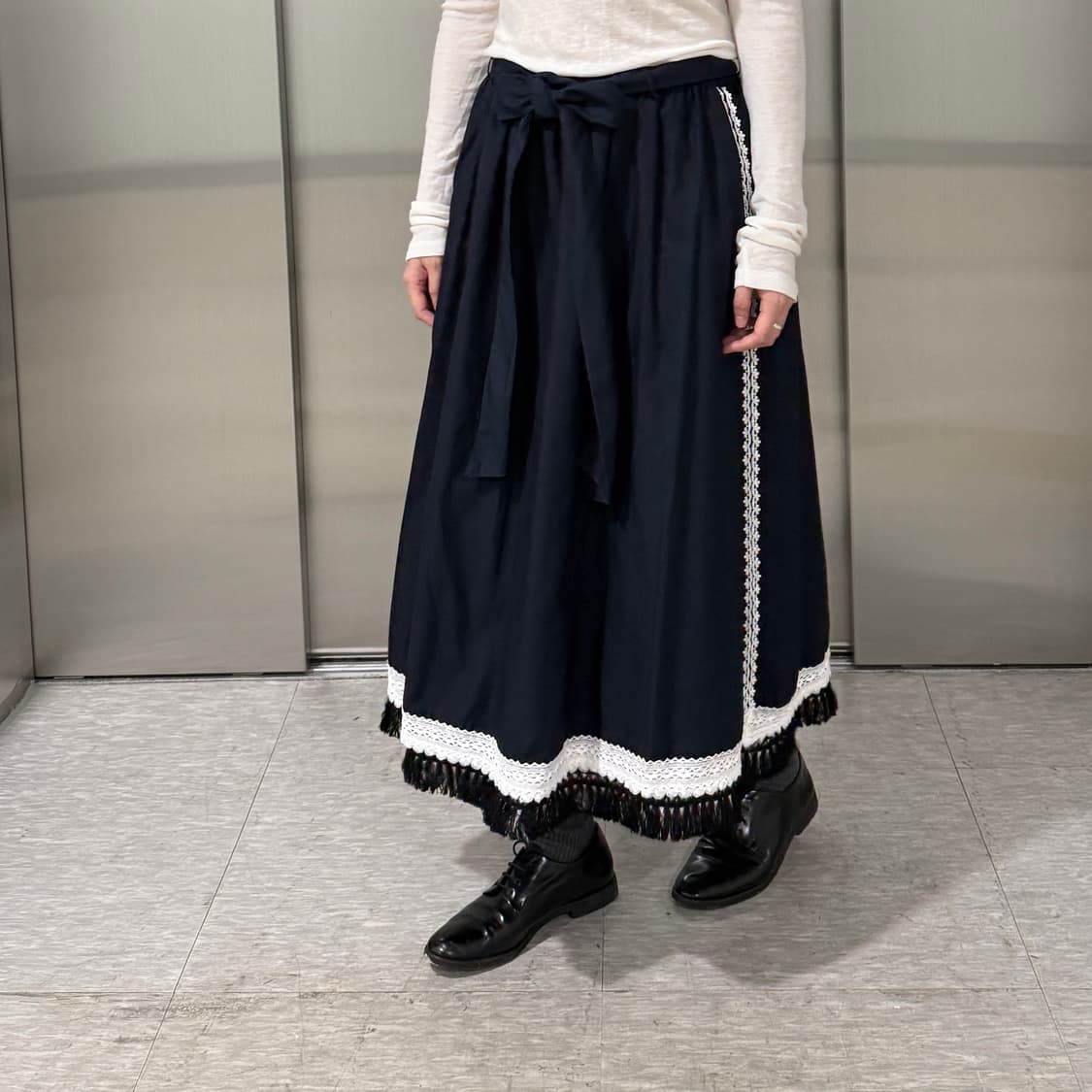 Beams boy x Tori-to fringe skirt 상품이미지2