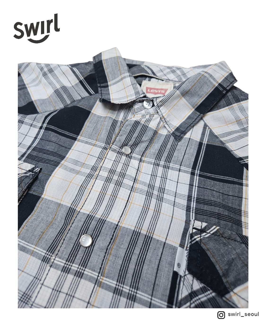 Levis 00's blank tab western shirts 상품이미지3