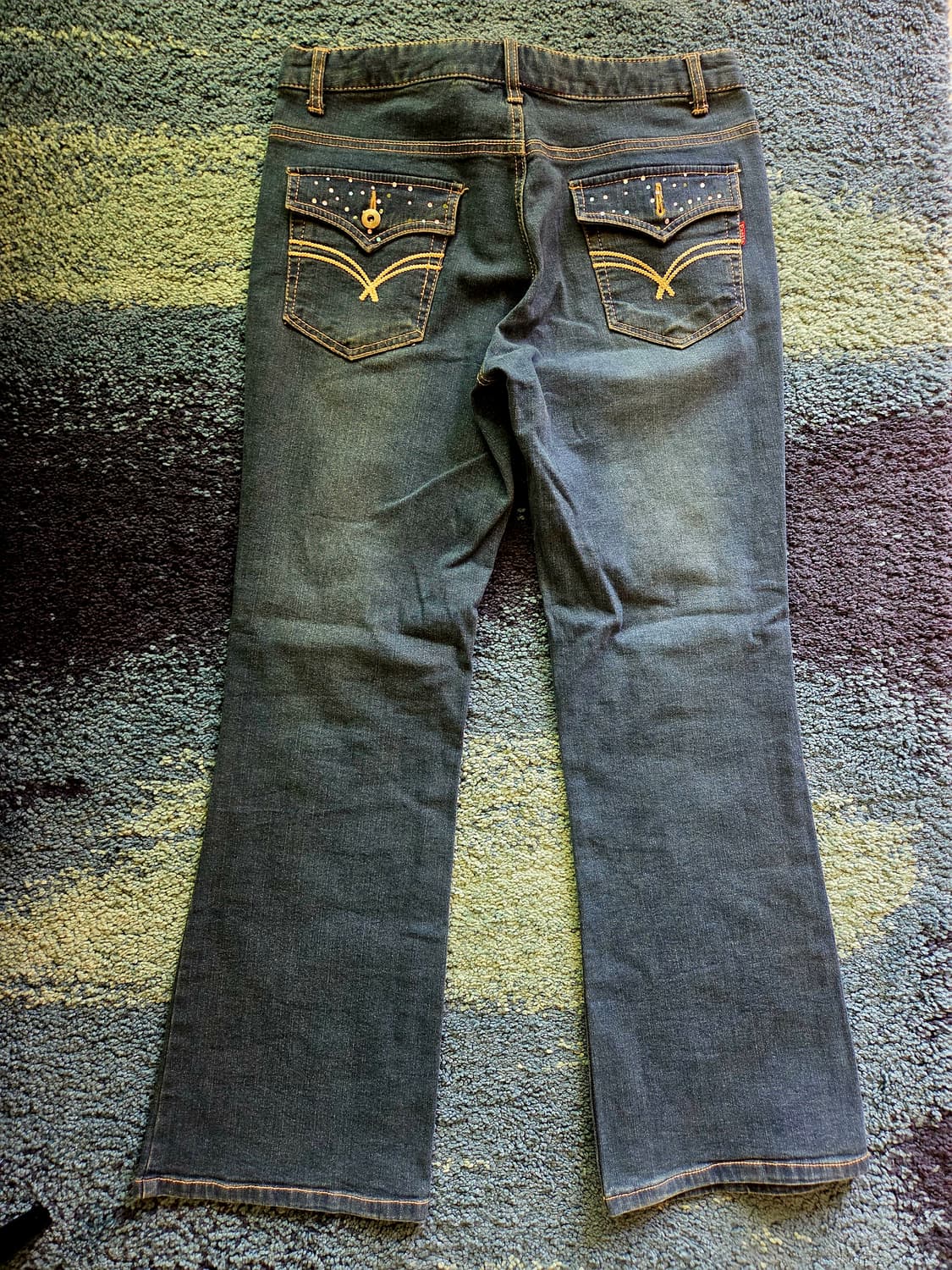 참 예쁜 큐빅 데님워싱 진 부츠컷 상품이미지4