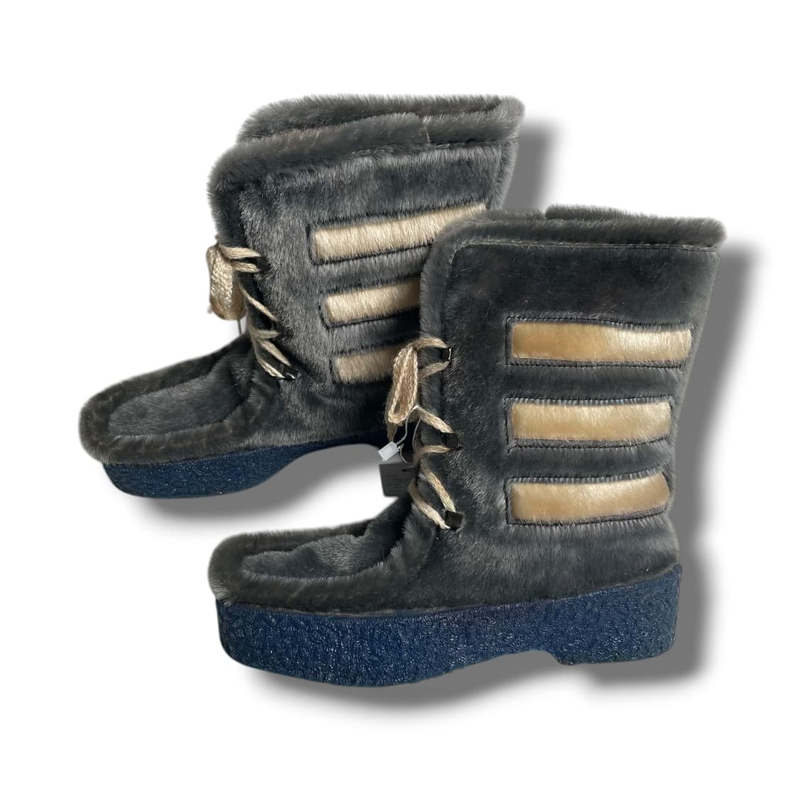 퍼 화이트 스트라이프 부츠 (italy made, 230) 상품이미지2