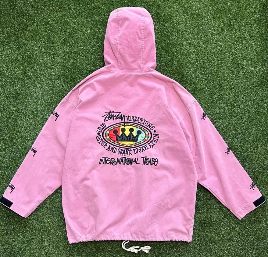 80s 스투시 빈티지 라스타 집업 후드 상품이미지1