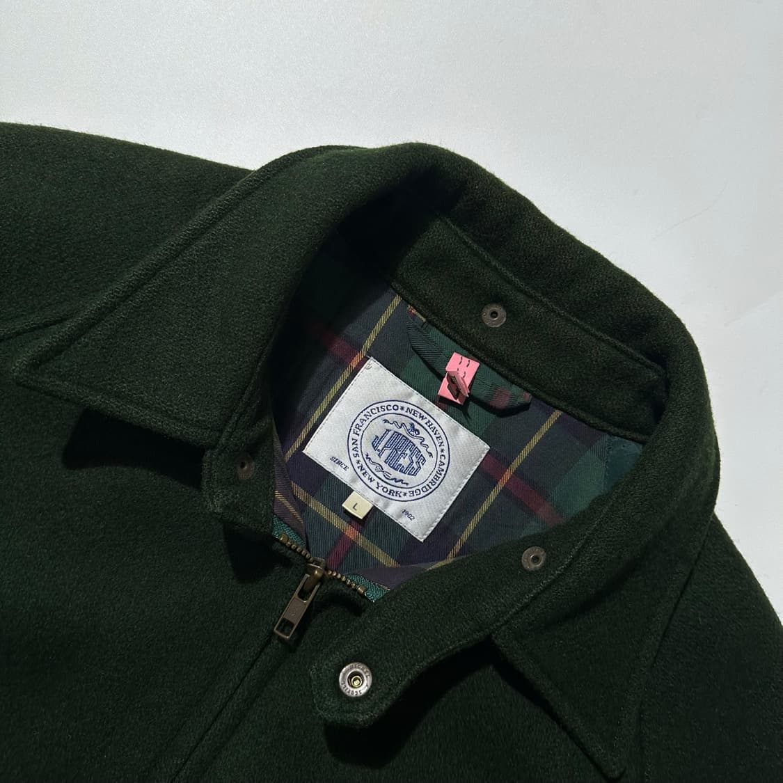 제이프레스 90‘s 울 헤링턴 블루종 자켓 상품이미지5