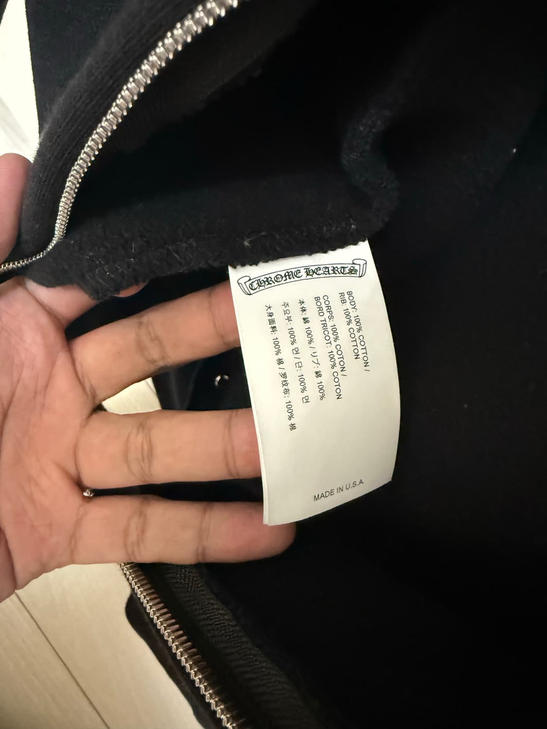 크롬하츠 세메터리 후드집업 M 상품이미지5