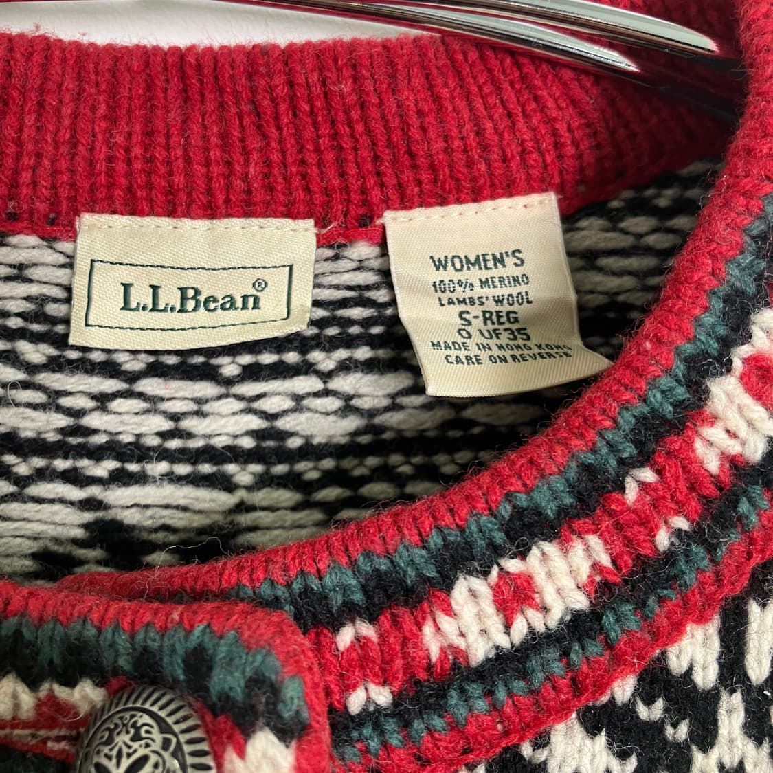 엘엘빈 노르딕 패턴 헤니 램스울 니트 스웨터 S 상품이미지3