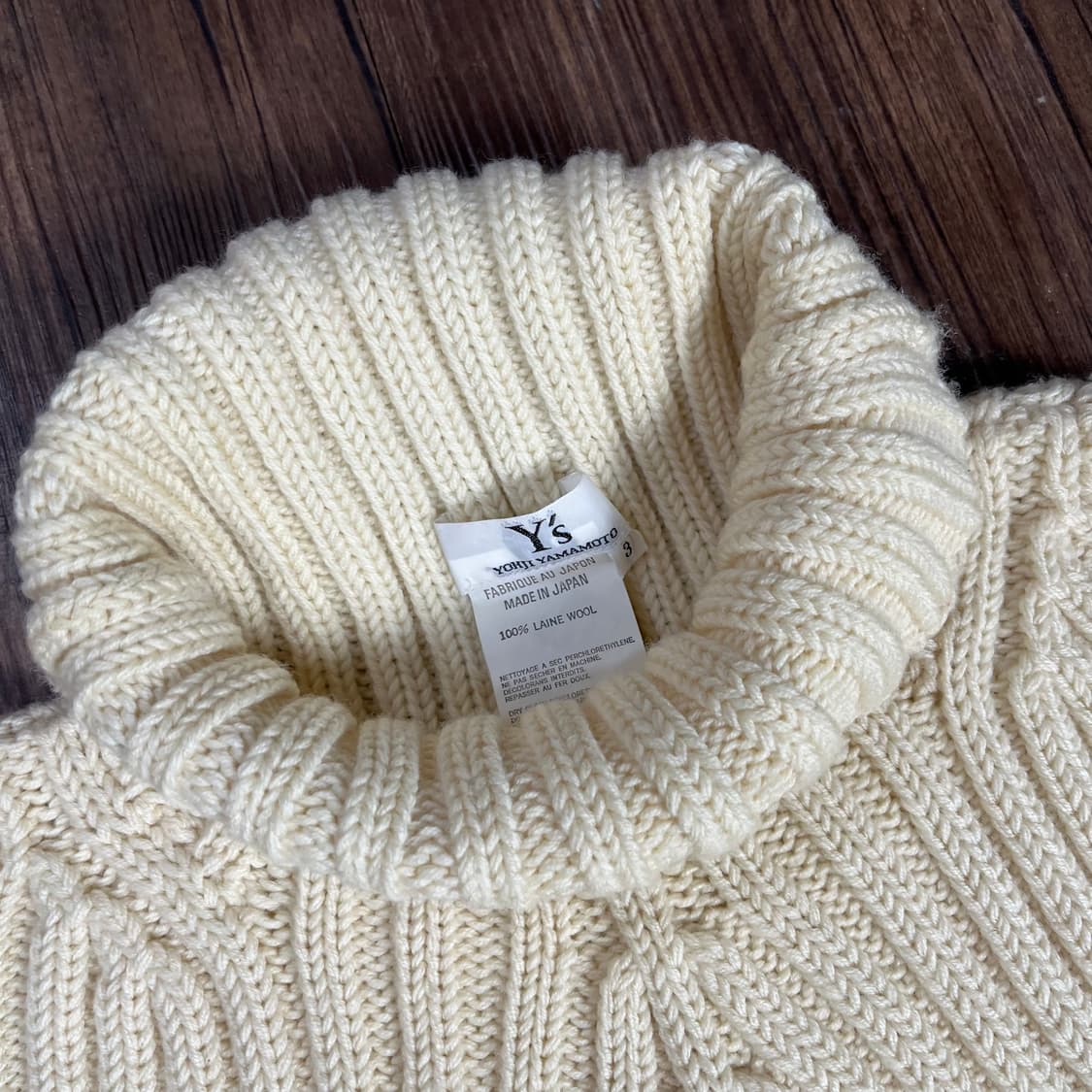 [Yohji Yamamoto] Y's 요지야마모토 터틀넥 울니트 상품이미지4