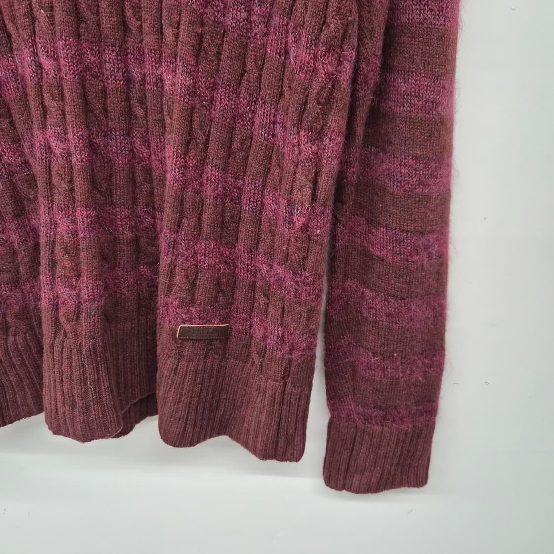 버버리 스트라이프 니트 스웨터 남여공용 M 상품이미지3